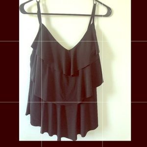 NWOT- black bathing suit top